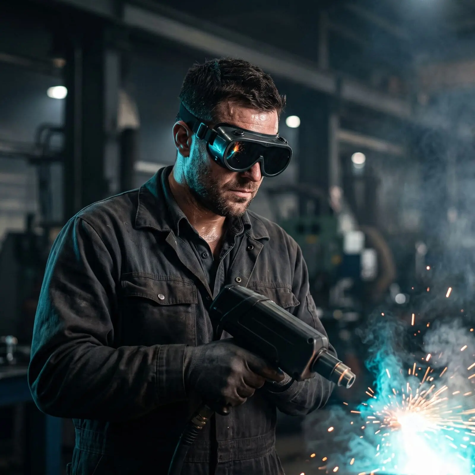 LASERREIN Techniker bei der Laserreinigung